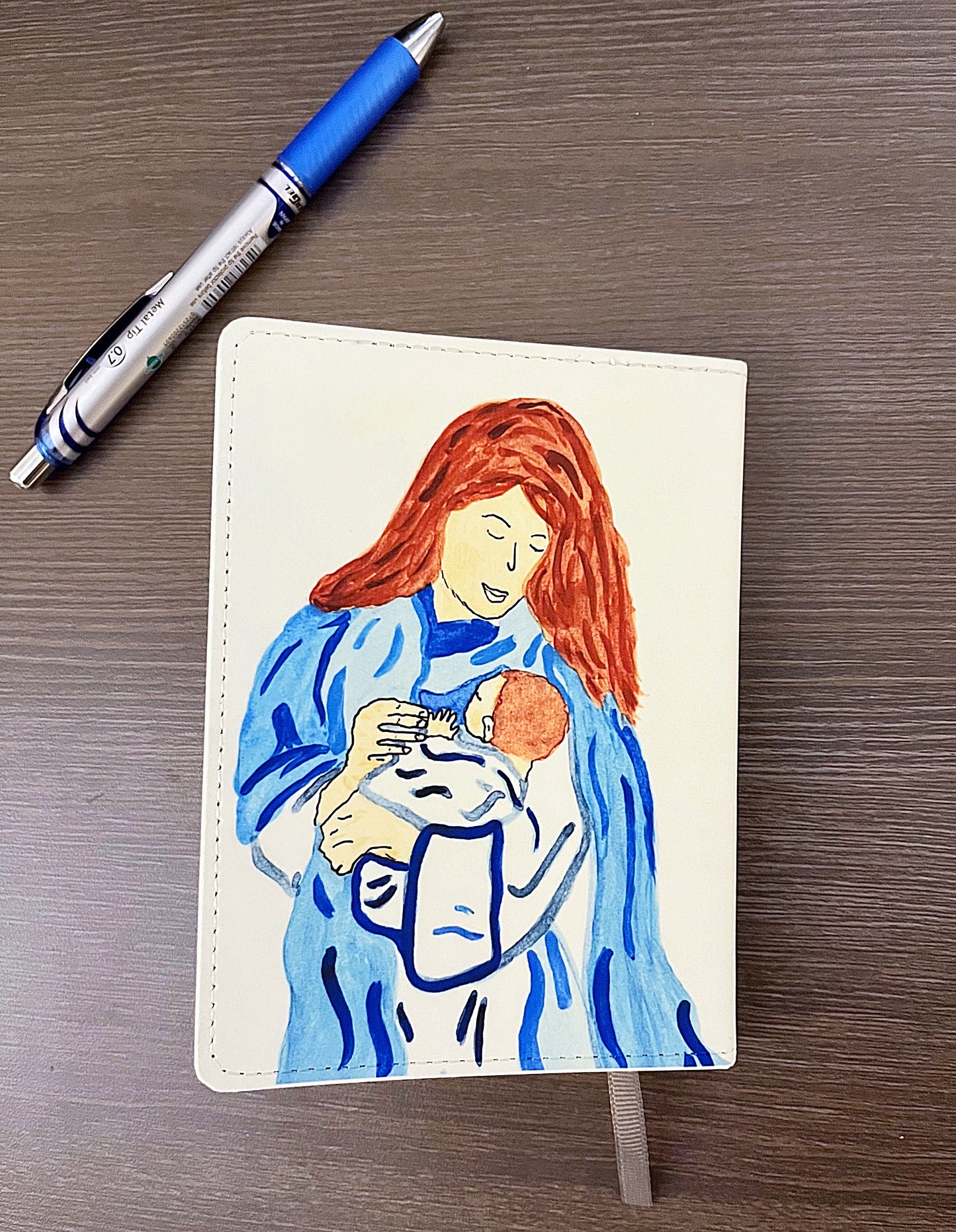 Mary and Infant Jesus journal/ Mass notebook