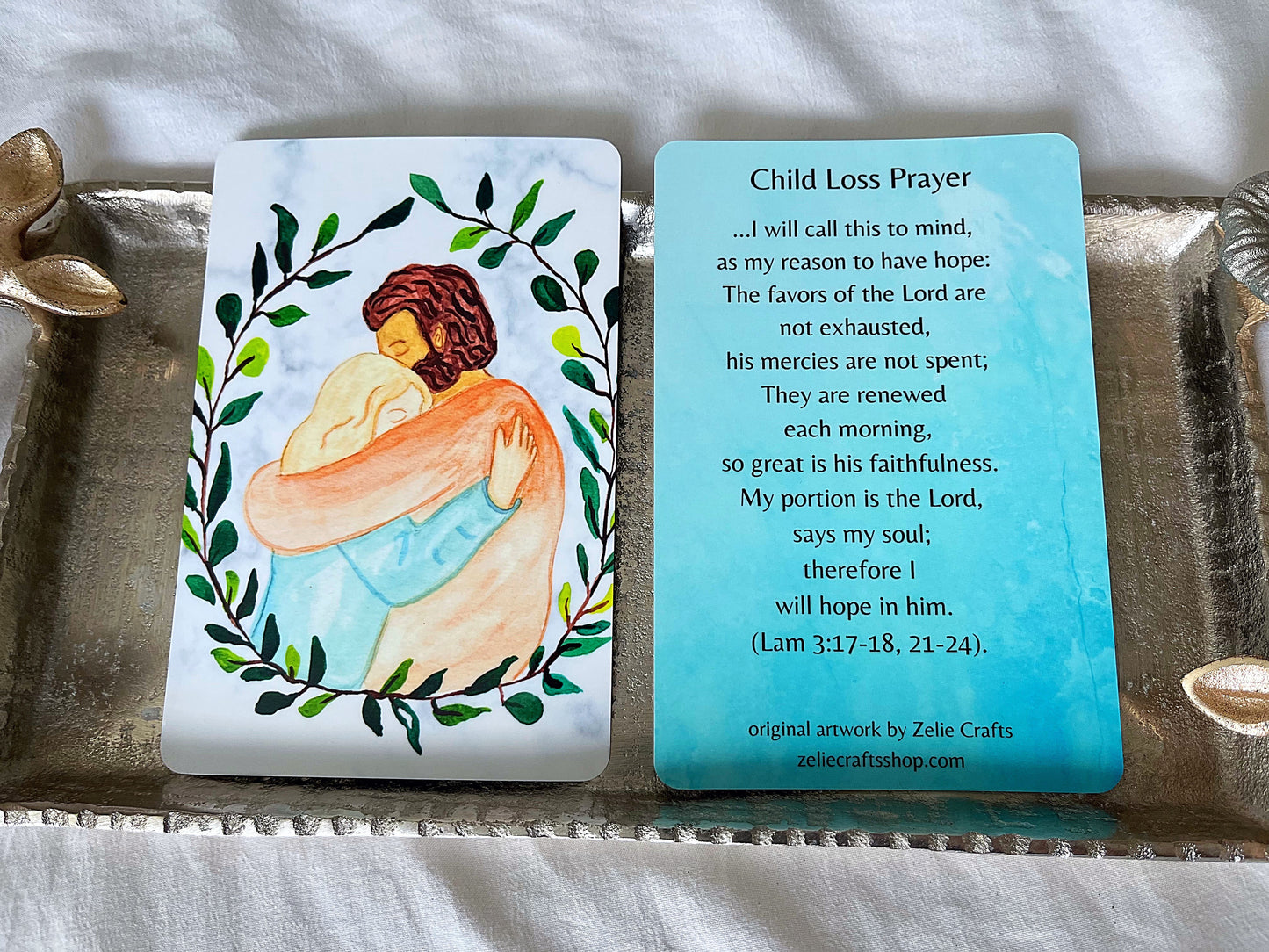 Child Loss prayer card - miscarriage gift