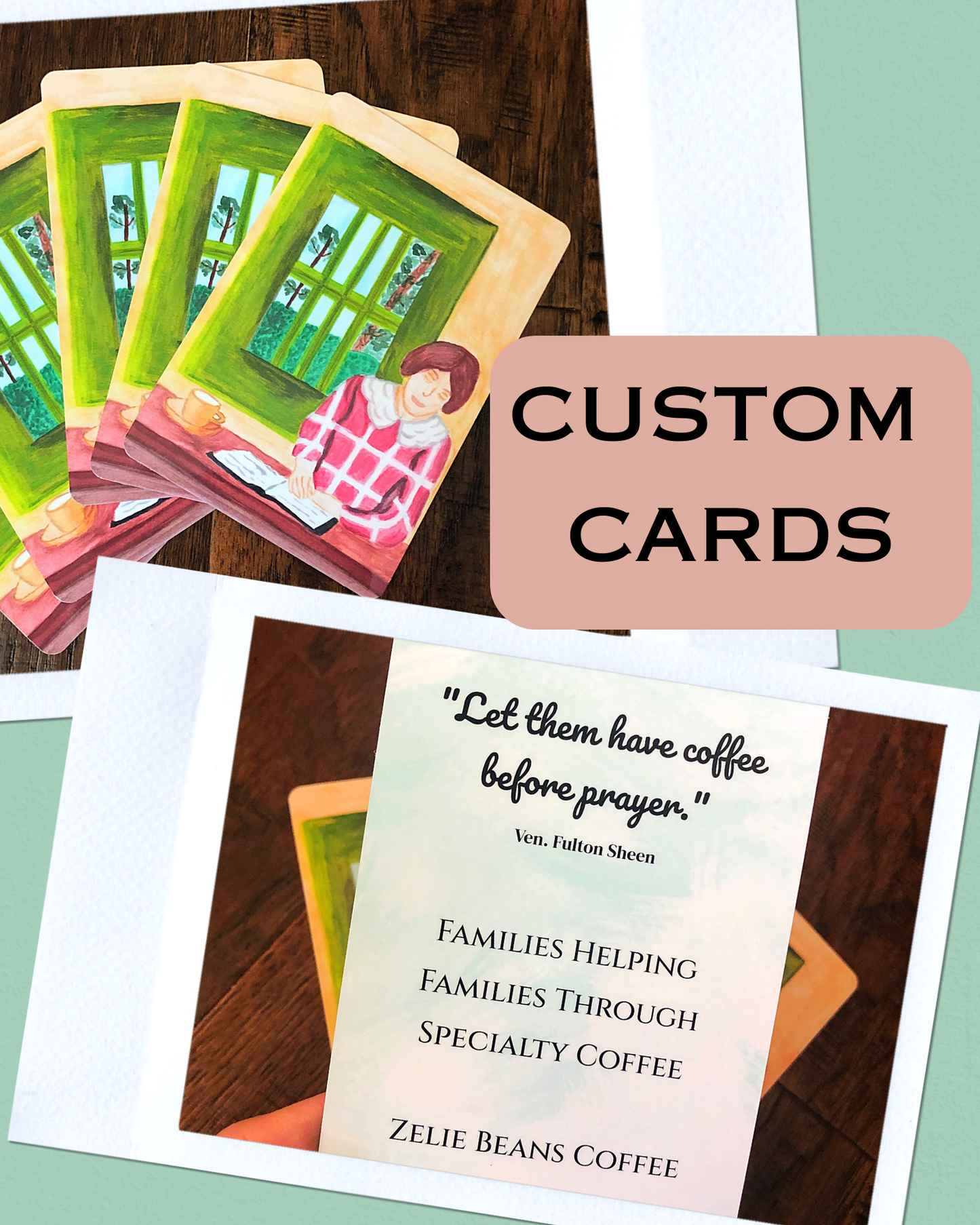 Custom prayer card - wholesale purchase