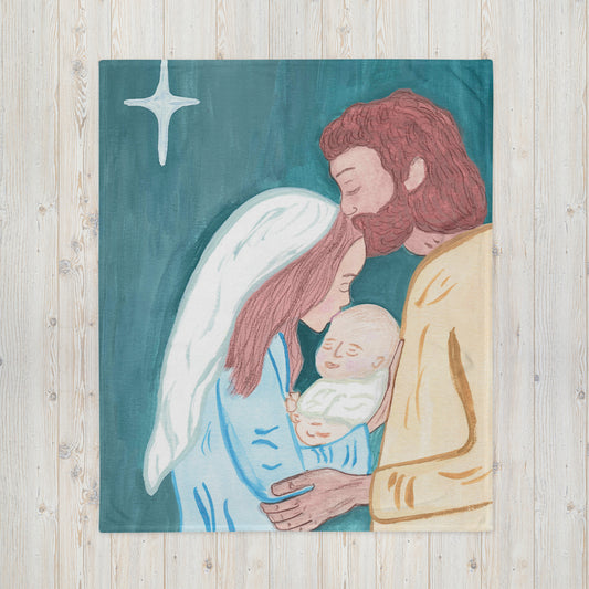 Nativity Scene Throw Blanket