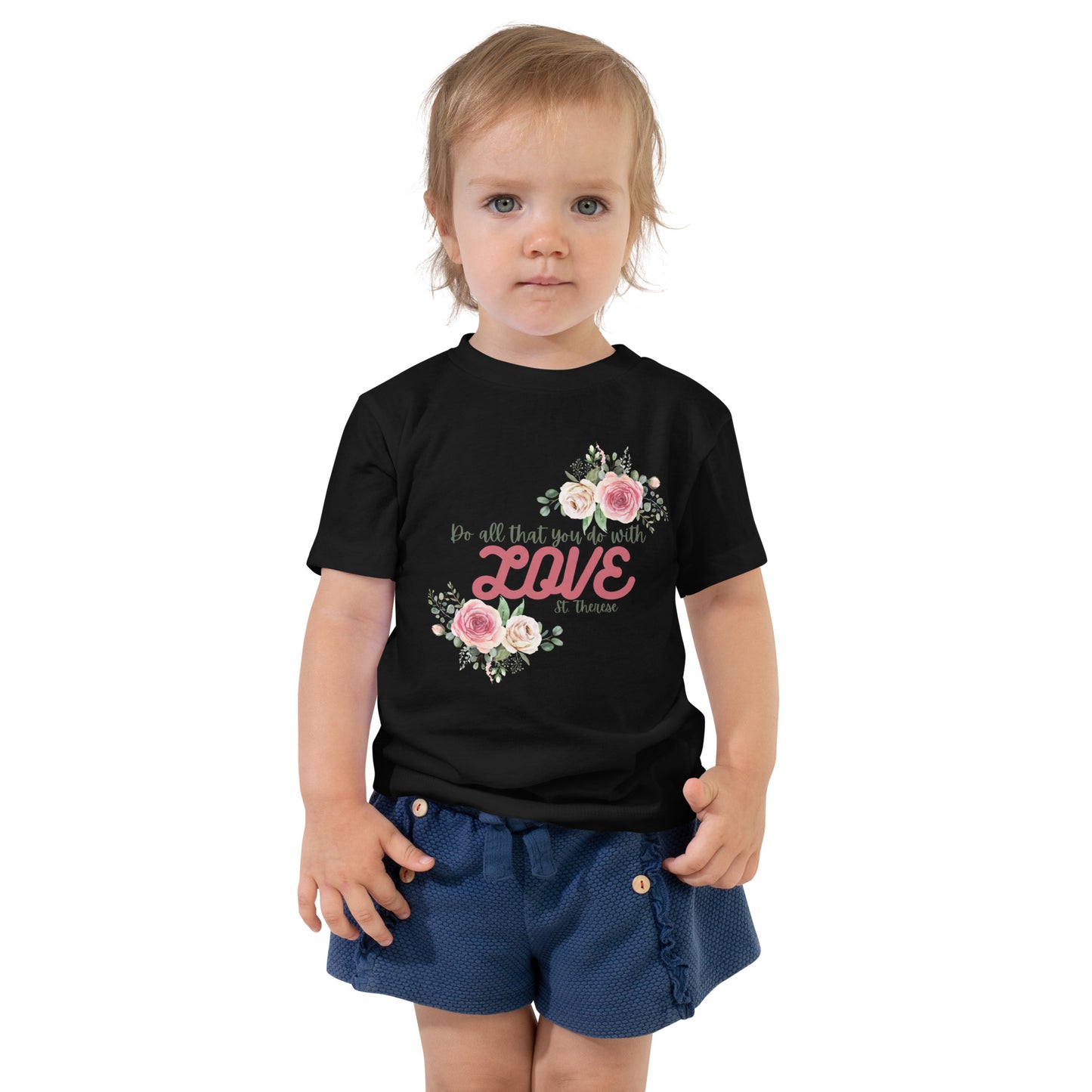 Saint Therese Toddler Short Sleeve Tee