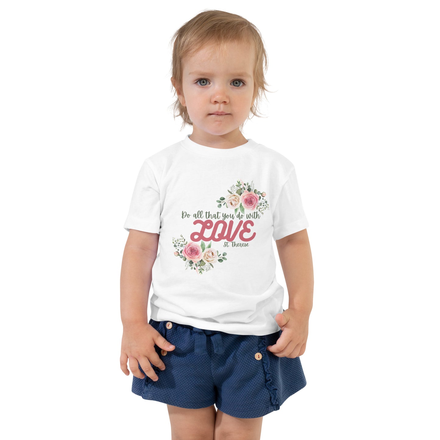 Saint Therese Toddler Short Sleeve Tee