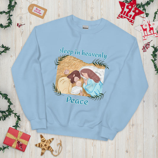 Sleep in Heavenly Peace Christmas Unisex Sweatshirt