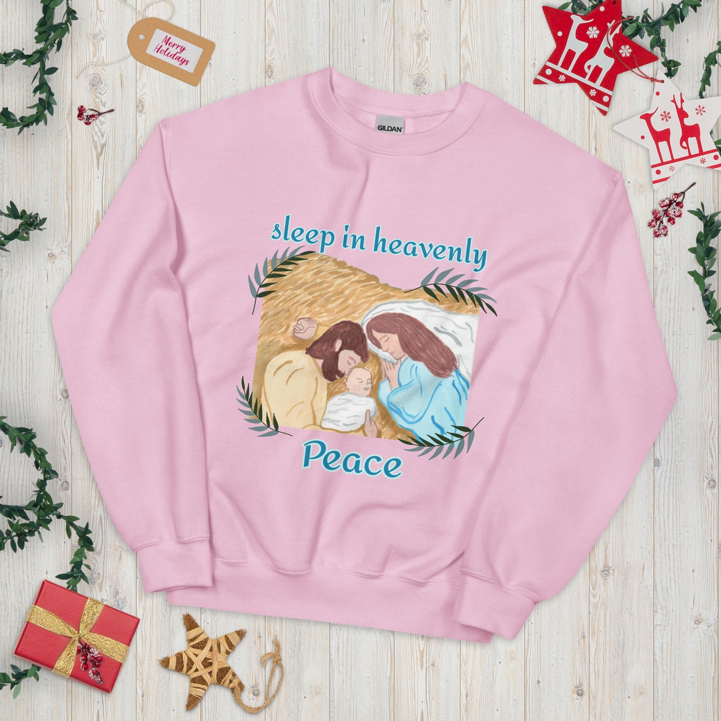 Sleep in Heavenly Peace Christmas Unisex Sweatshirt