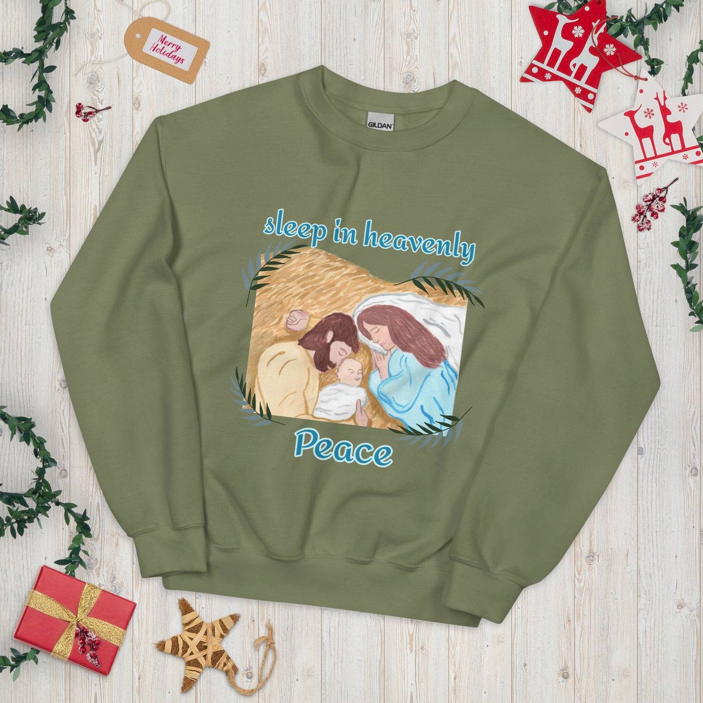 Sleep in Heavenly Peace Christmas Unisex Sweatshirt