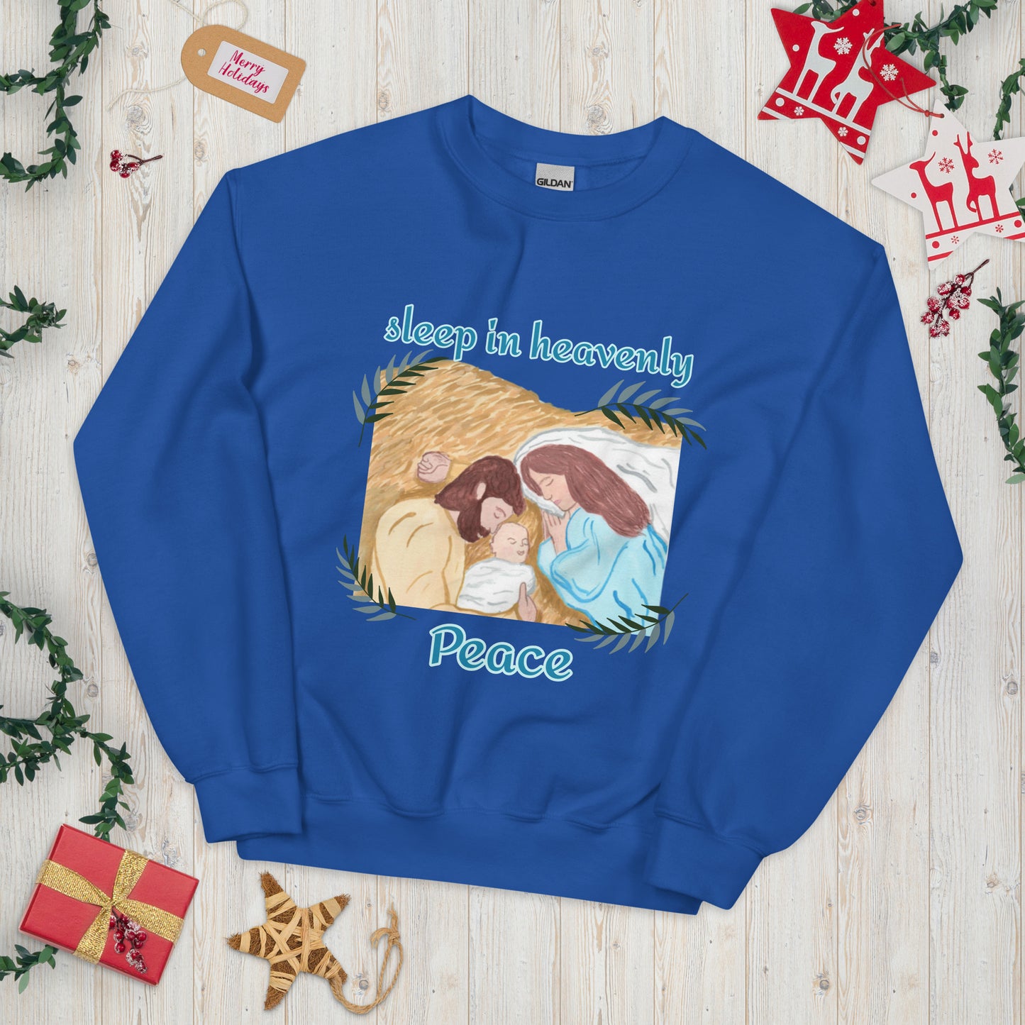 Sleep in Heavenly Peace Christmas Unisex Sweatshirt