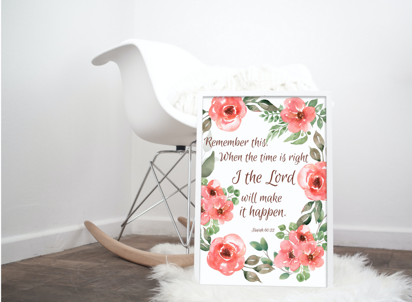 When the Time is right, I the Lord will Make it Happen Physical Print - Catholic Wall Art