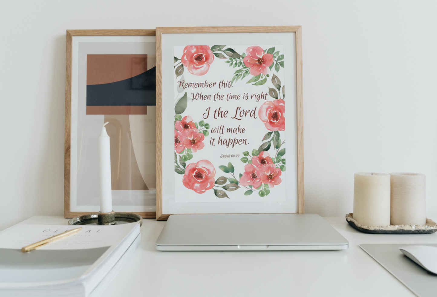 When the Time is right, I the Lord will Make it Happen Physical Print - Catholic Wall Art