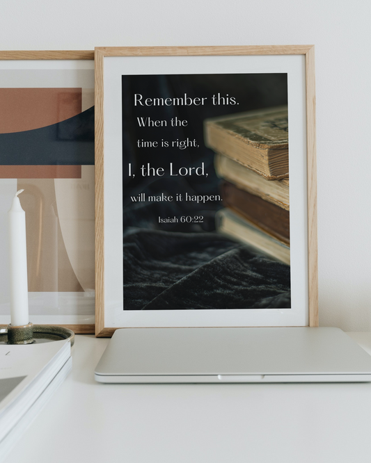 Catholic Father's Day Gift - Physical Print Wall Art
