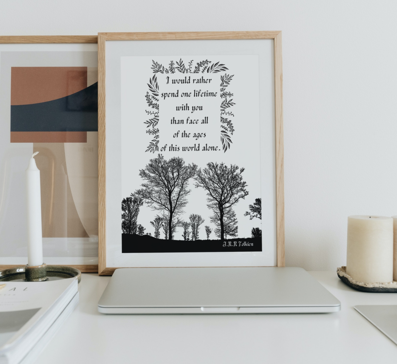 Romantic Lord of the Rings Physical Print - Catholic Wall Art