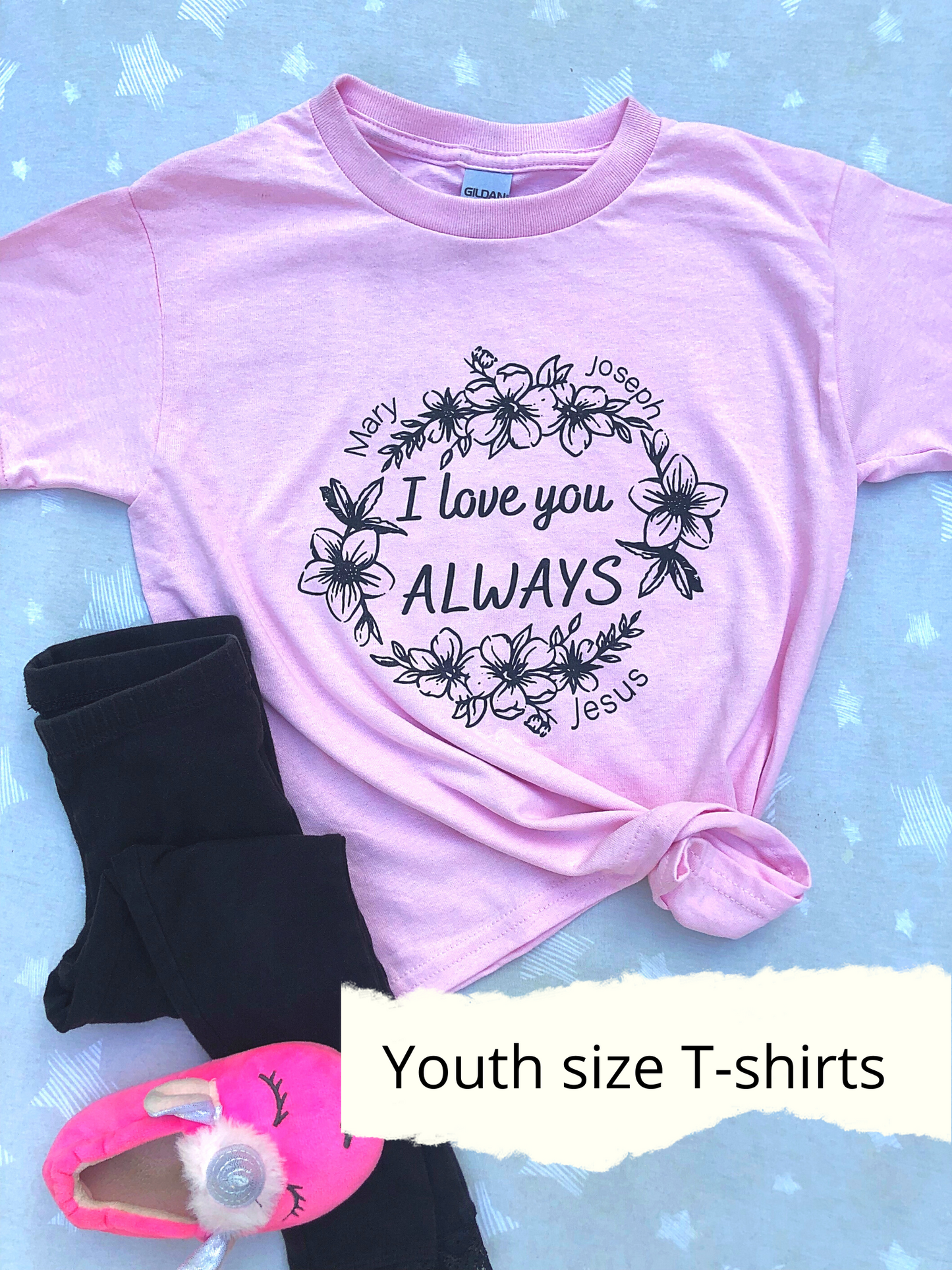 Girl's Youth T-shirt - I Love you Always