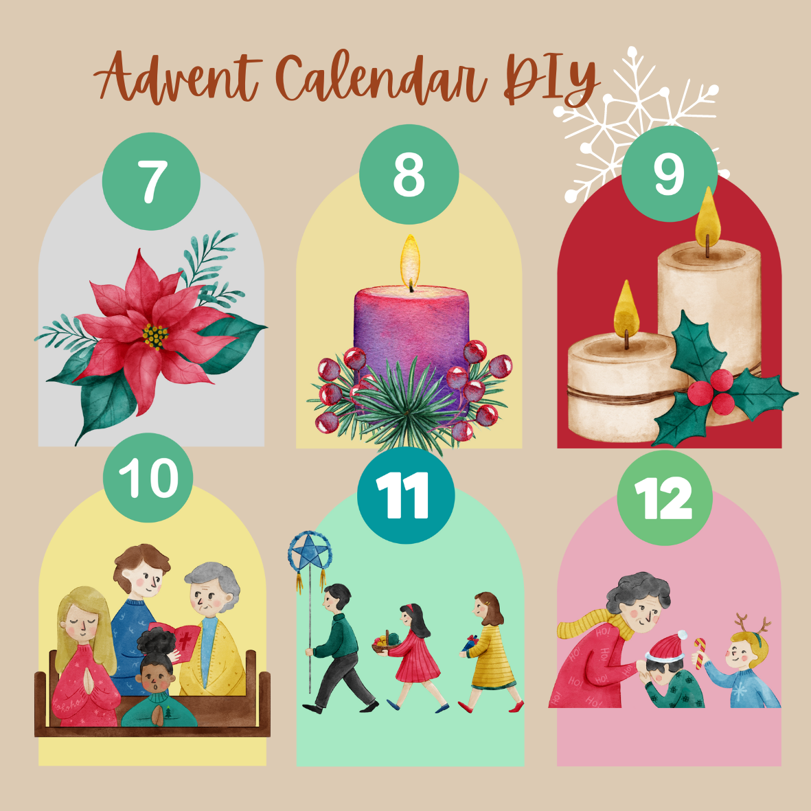 Advent calendar - printable for you!