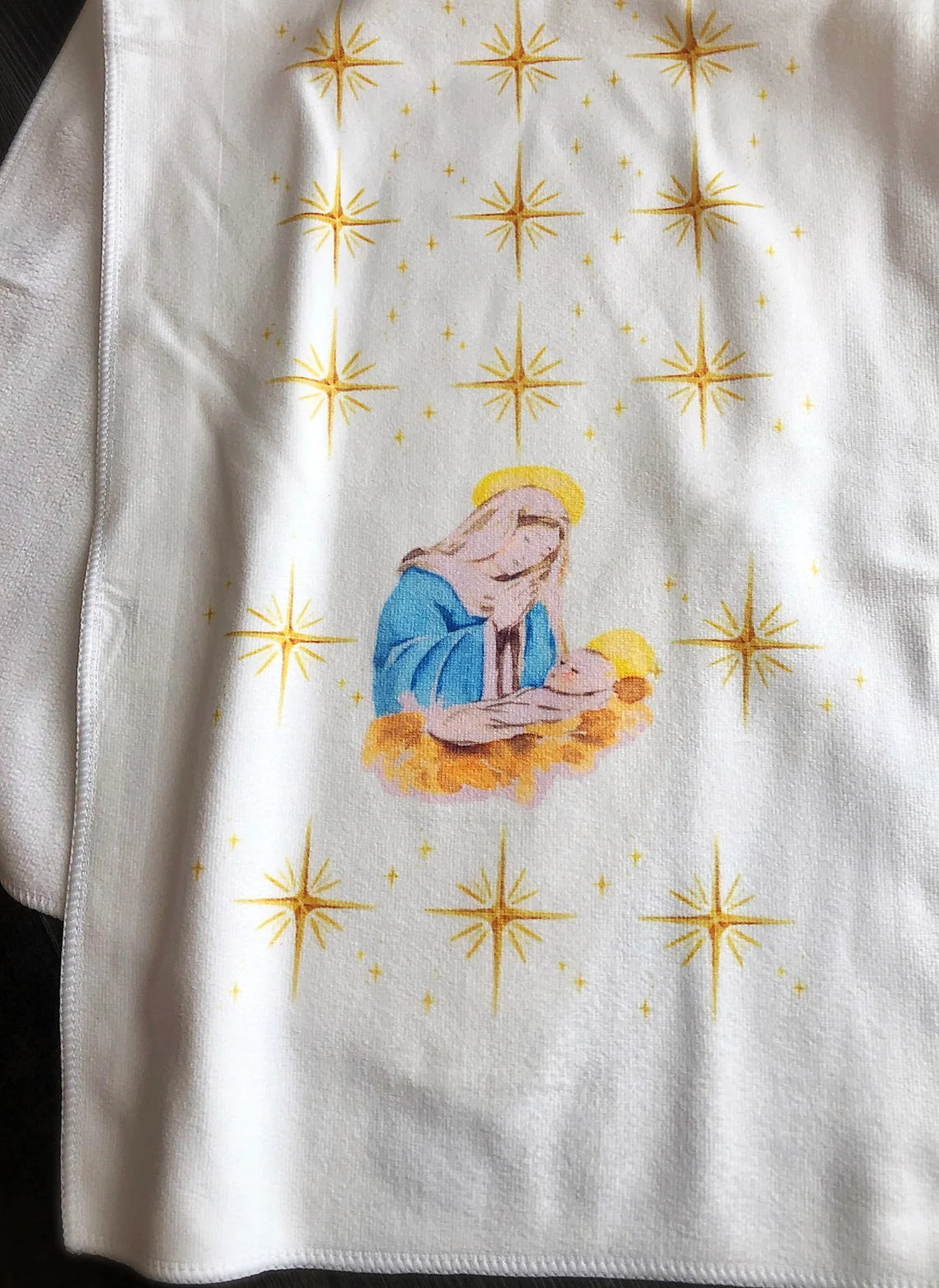 Mary and Jesus decorative towels