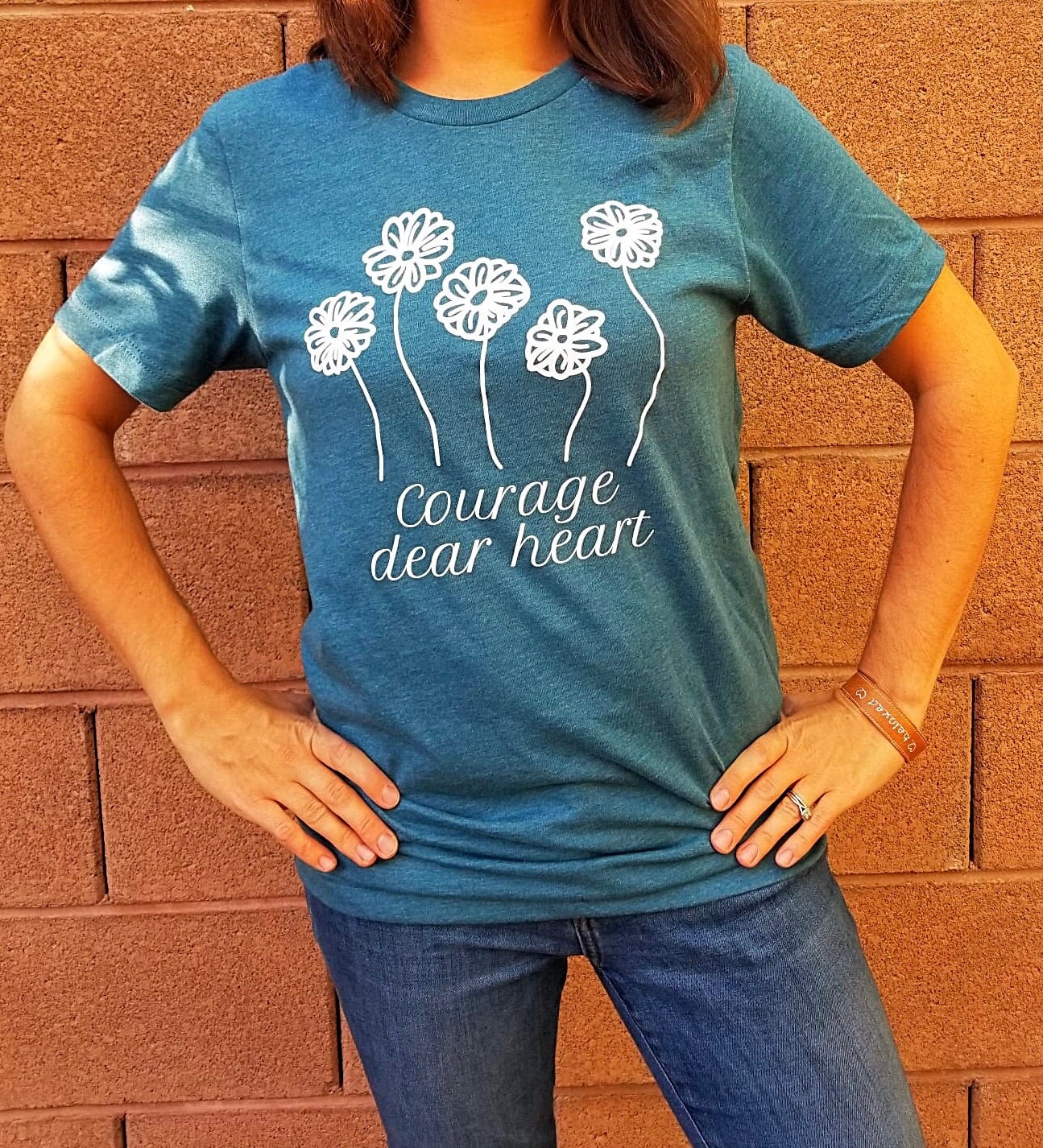 Courage dear heart T-shirt - Catholic Mom gift