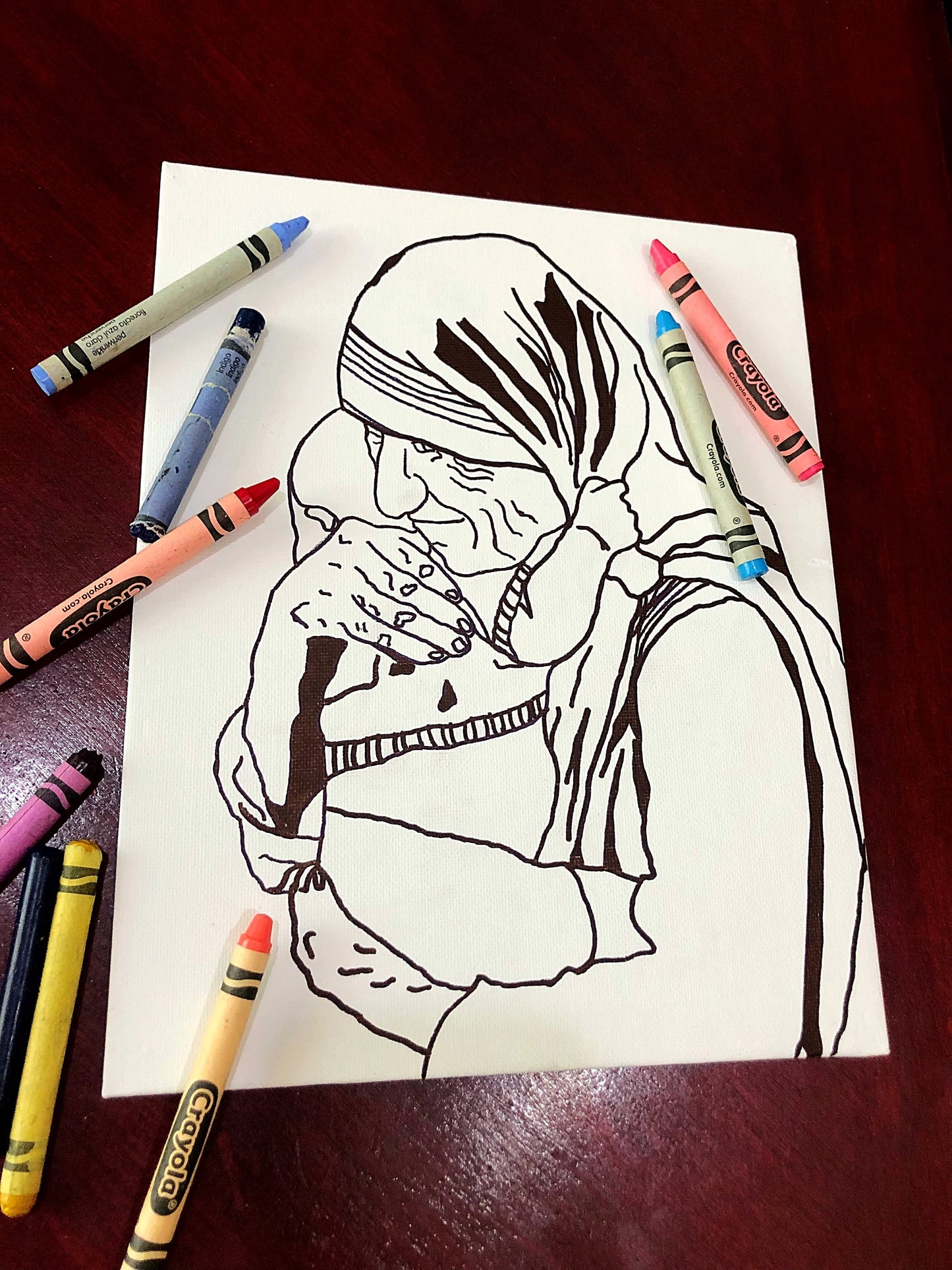 Mother Teresa Coloring Page - Catholic Coloring Page