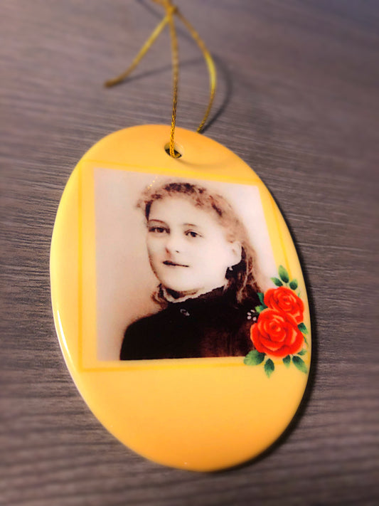 Saint Therese of Lisieux ceramic ornament