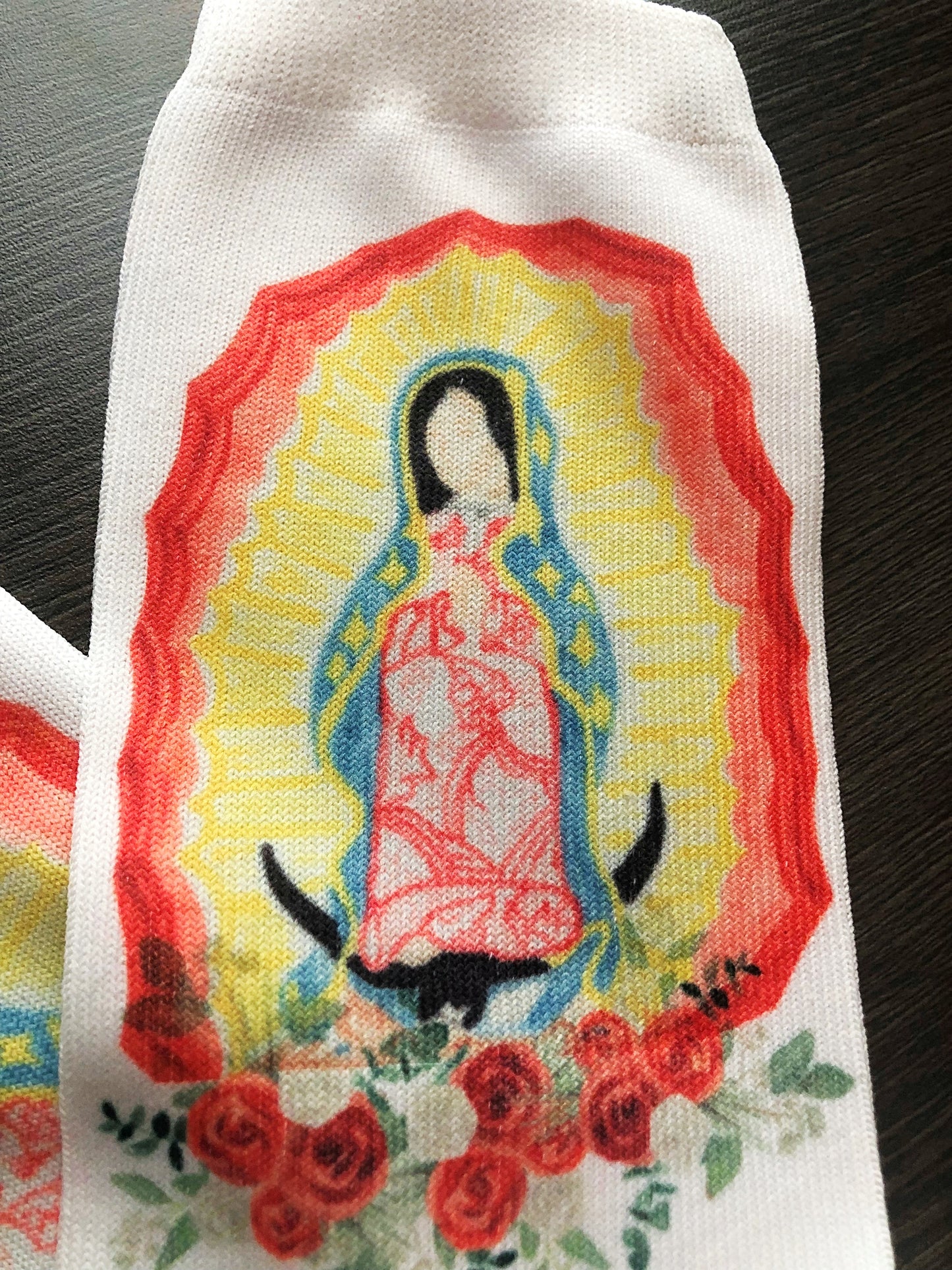 Our Lady of Guadalupe Socks - Catholic Valentine Gift for her