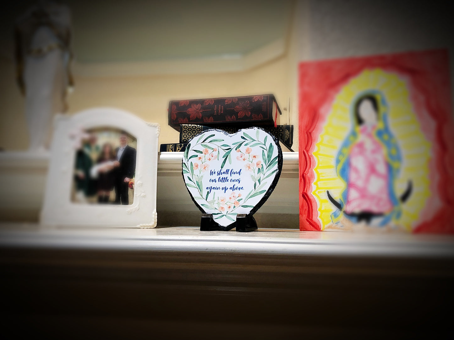 Personalized Miscarriage/infant loss remembrance plaque - Saint Zelie quote