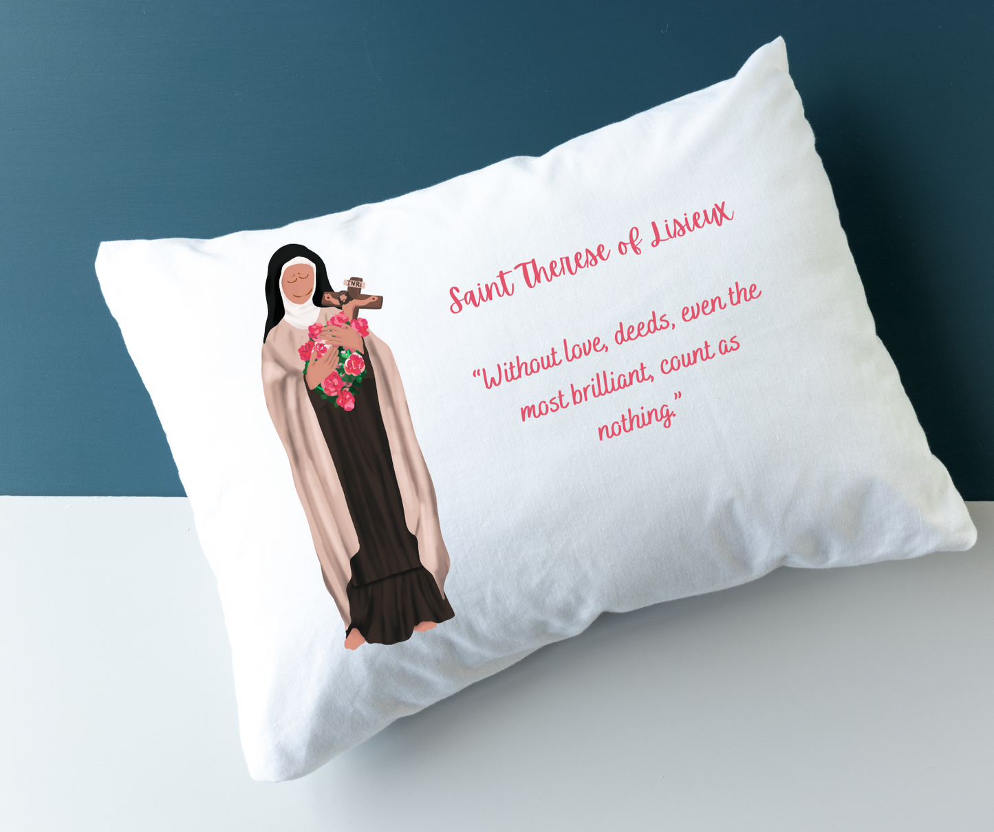 Saint Therese of Lisieux pillowcase